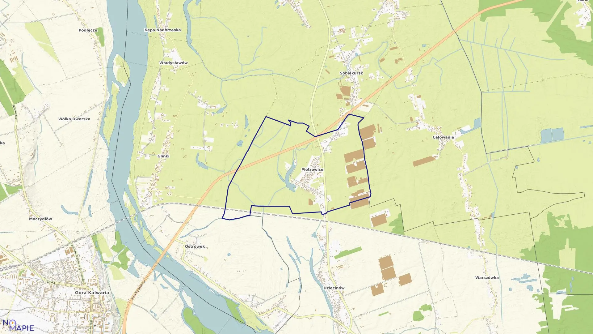 Mapa obrębu PIOTROWICE w gminie Karczew